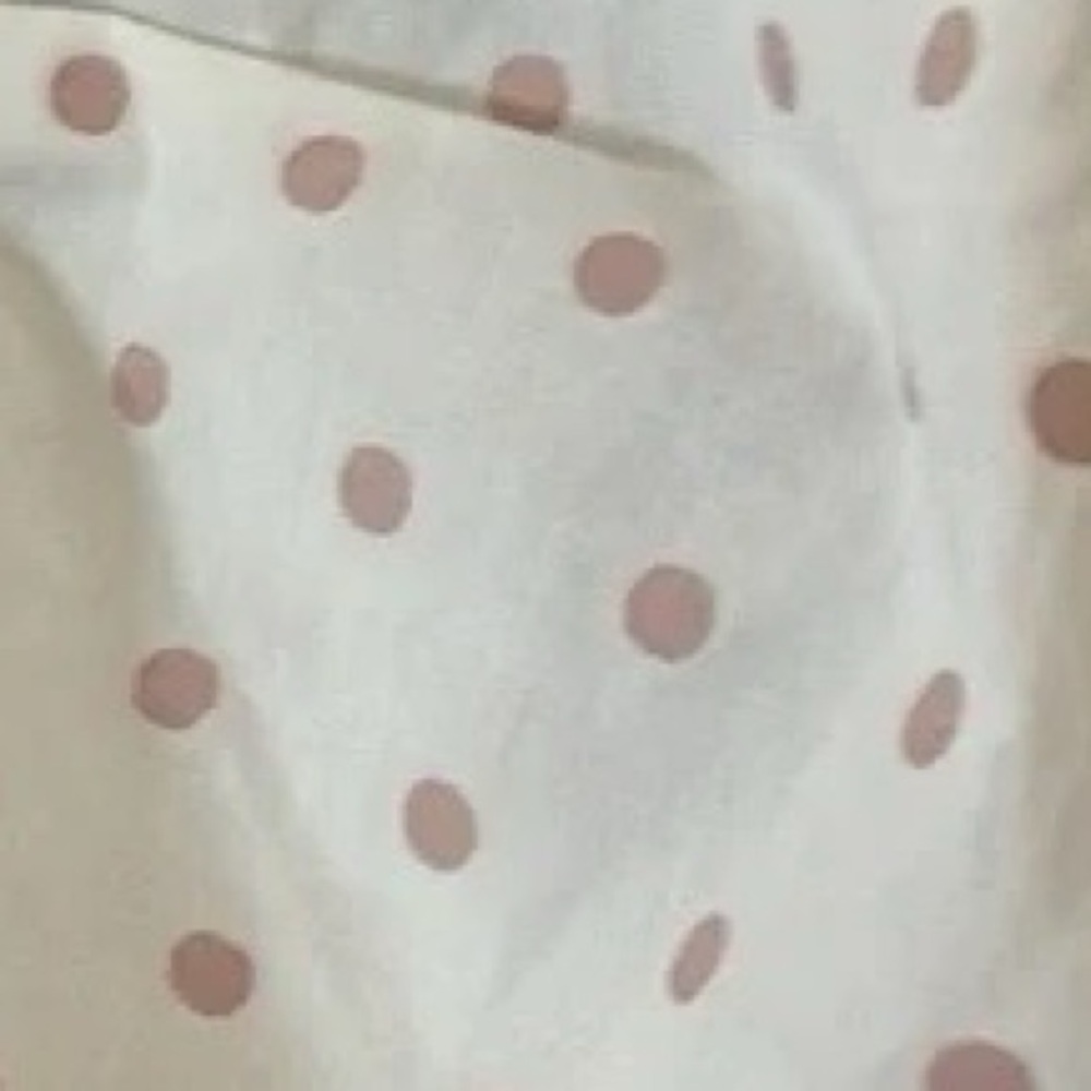 Kate Spade BNWT Dot Cotton mini dress NO BELT short sleeve White Pink Polka - Picture 8 of 15